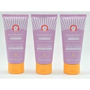 3- First Aid Beauty Whole Body Deodorant Cream-24 Hour Control- 3 oz each